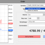 Ordre Trading CFD